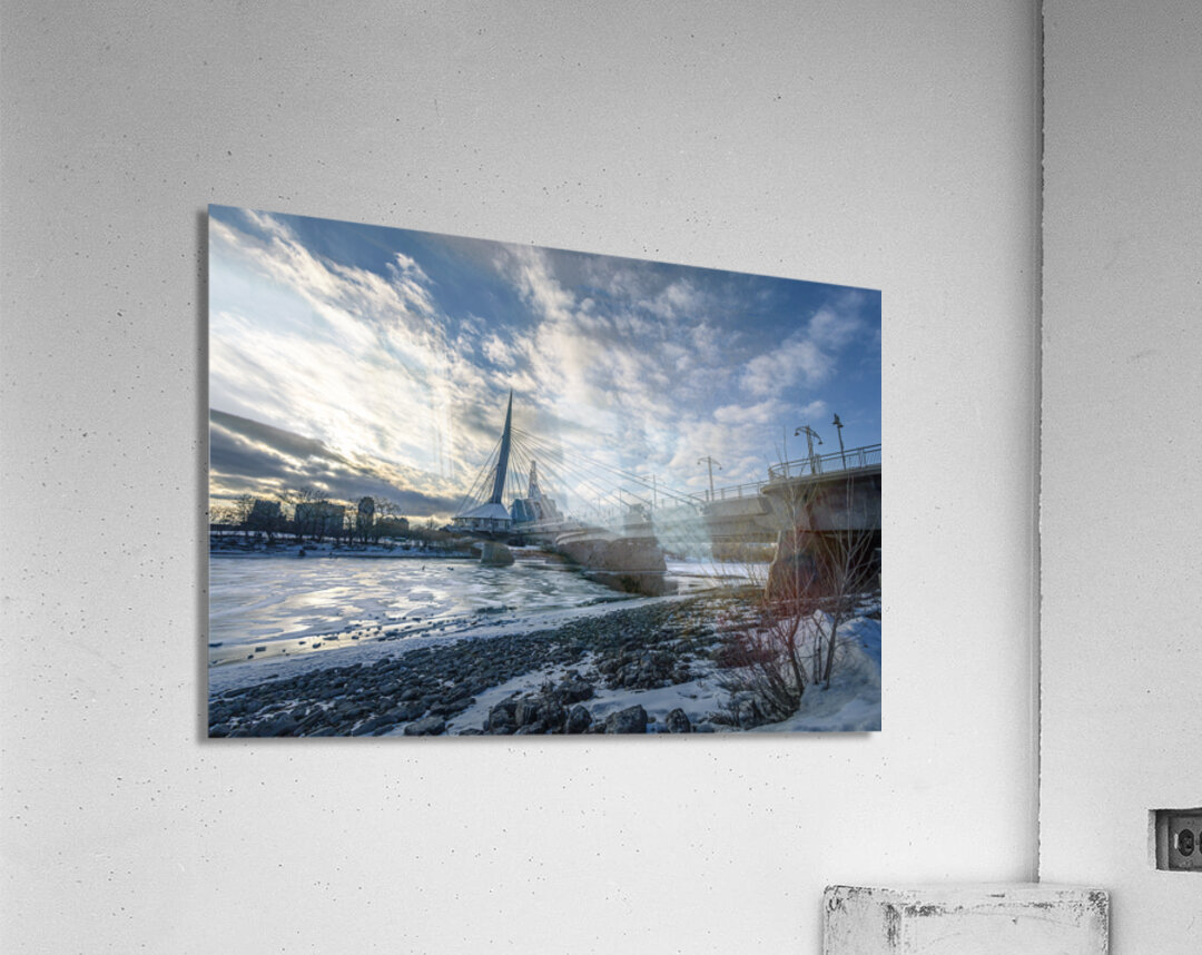 Winter on the Esplanade Riel Acrylic Print