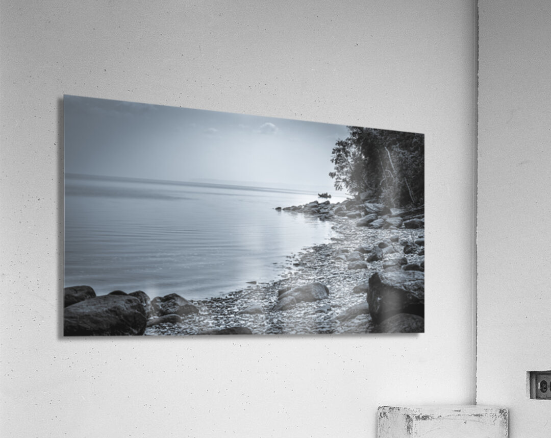 Heclas Coastline - Monochrome Acrylic Print