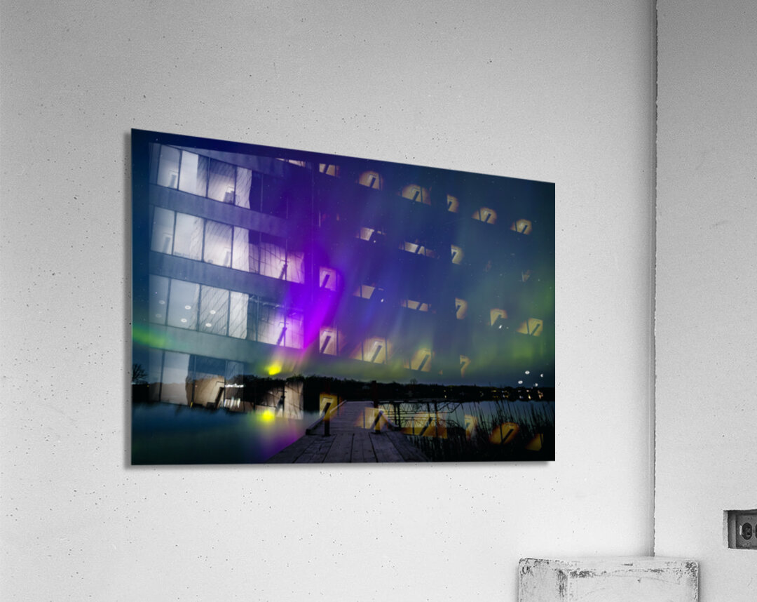 Comet Fall Aurora Acrylic Print