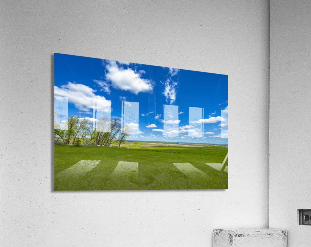 Green Valley Under a Blue Sky Acrylic Print