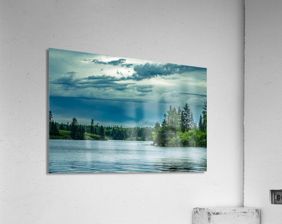 Cloudy Day on the Lake Acrylic Print
