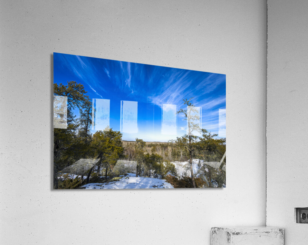 Pine Point Rapids Acrylic Print