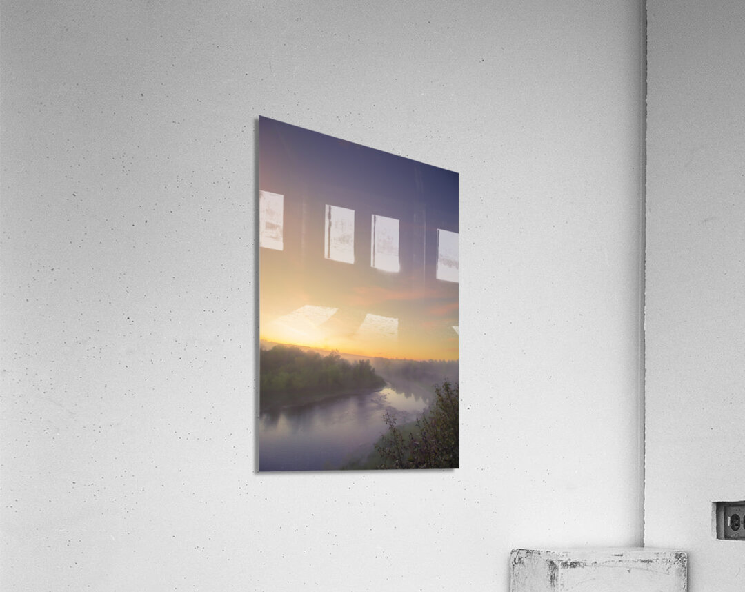 Foggy Sunrise on the Roseau River Acrylic Print