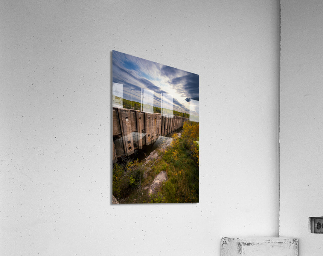 Dam Wall Into the Forest Acrylic Print