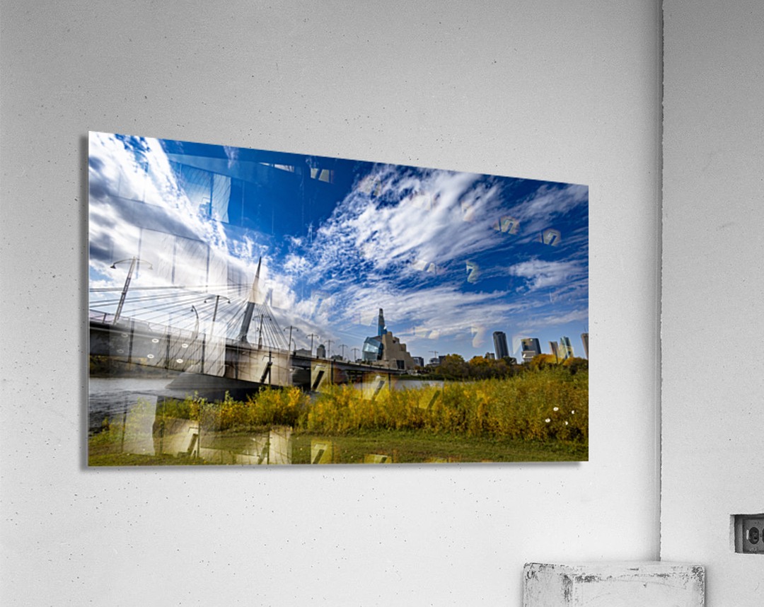 Provencher Bridge in the Fall Acrylic Print