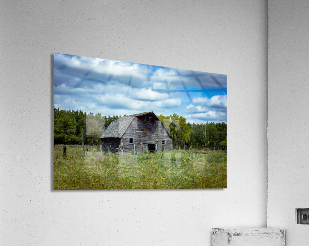 Old Barn on a Cloudy Day Acrylic Print