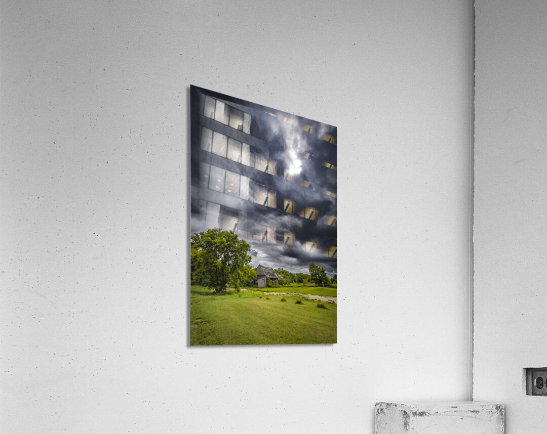 Old Barn on a Stormy Day Acrylic Print
