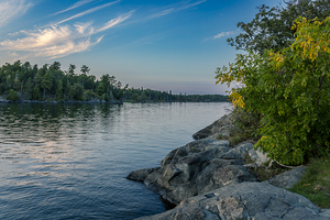 Rocky Shoreline Reflection