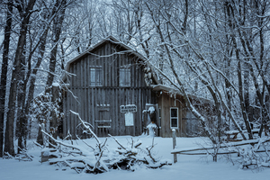 Maison Goulet in First Snow