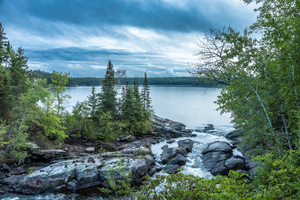 Tulabi Falls on a Cloudy Day