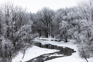Spillway in Winterfog