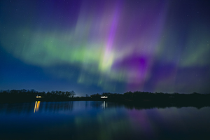 Northern Lights on the Lake