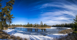 Pine Point Rapids Panorama