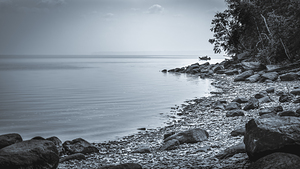 Heclas Coastline - Monochrome