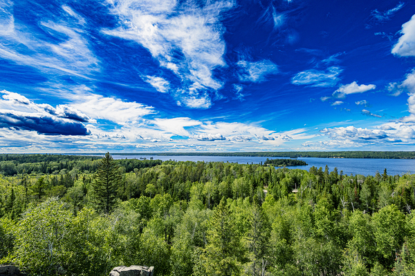 Looking at Falcon Lake Print