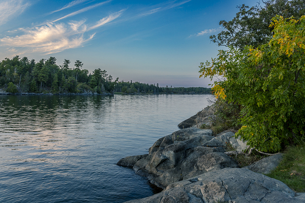 Rocky Shoreline Reflection Print