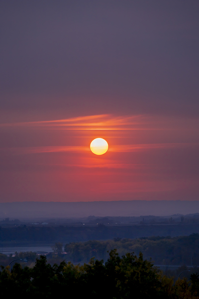 Red Wine Sunset Print