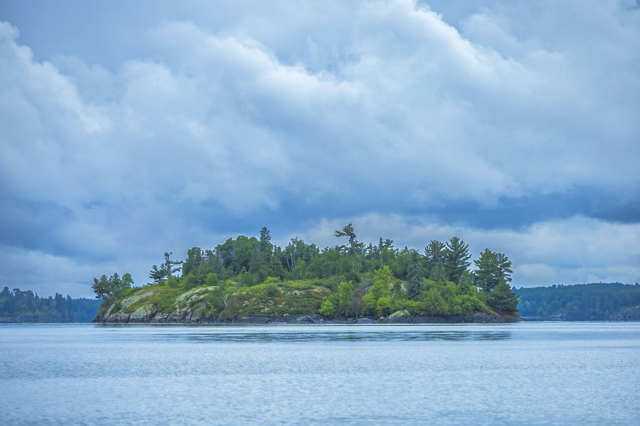Island On Shoal Lake  Print