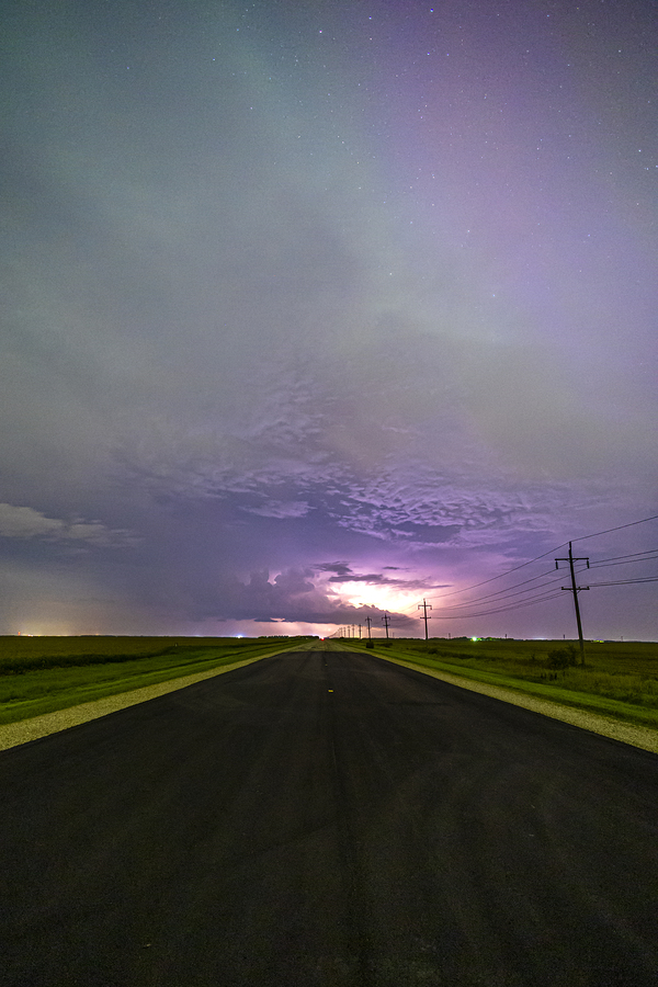 Storm Under Auroras  Print