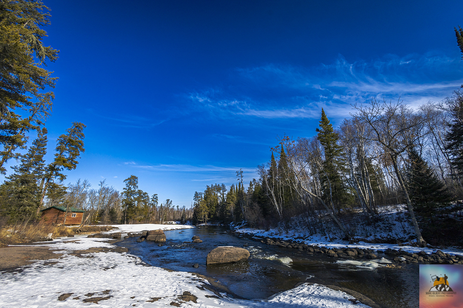 Pine Point Rapids Shelter  Print