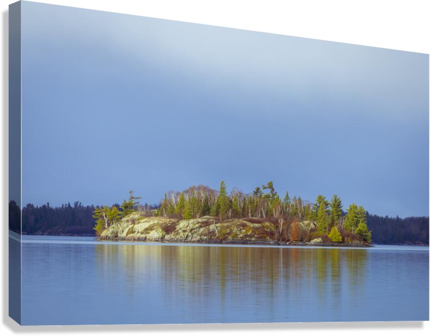 Island on Still Waters Canvas Print