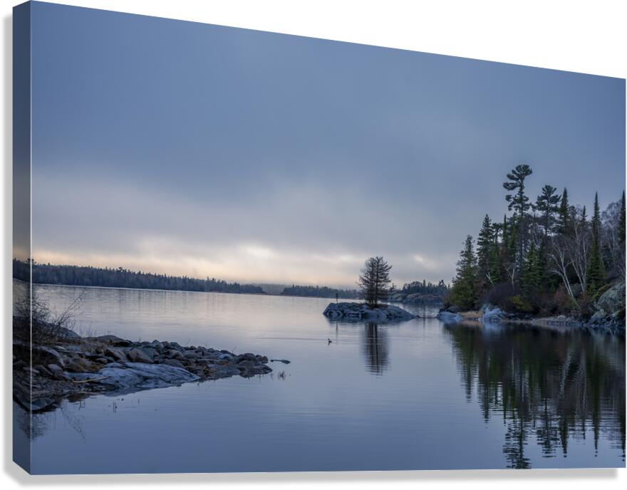 Sunrise by Shoal Lake Canvas Print