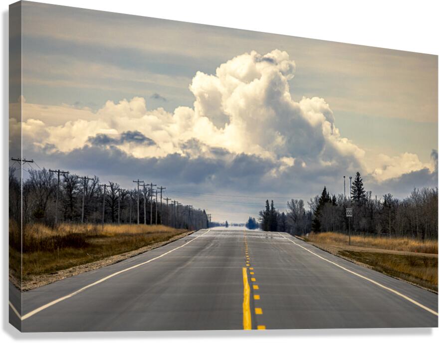 Highway to Cloud Mountain Canvas Print