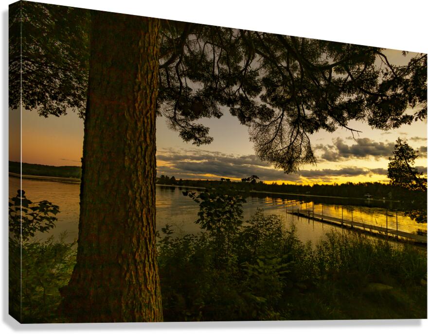 Sunset on the Lake Canvas Print
