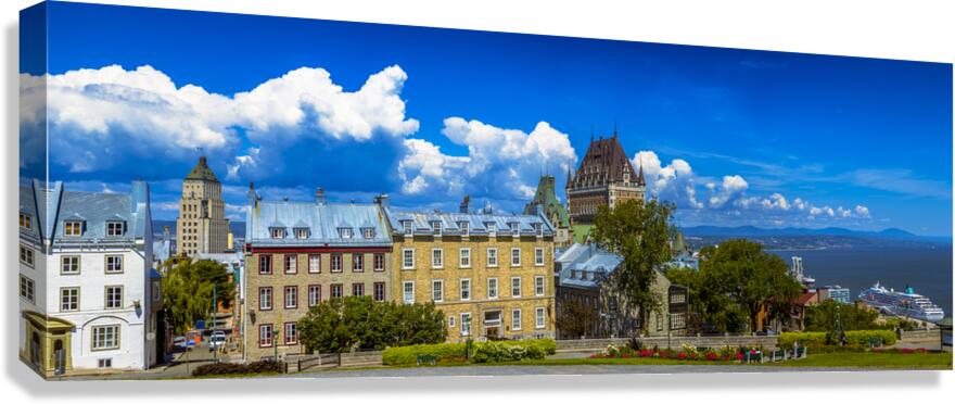 Old Quebec City Panorama Canvas Print