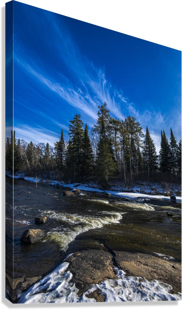 Pine Point Rapids Canvas Print