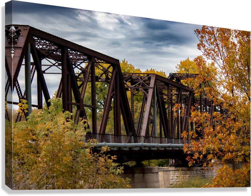Emerson Train Bridge Canvas Print