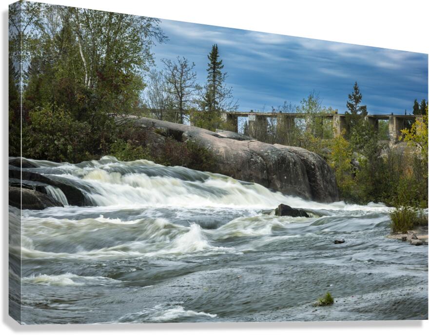 Falls by the Ruins Canvas Print