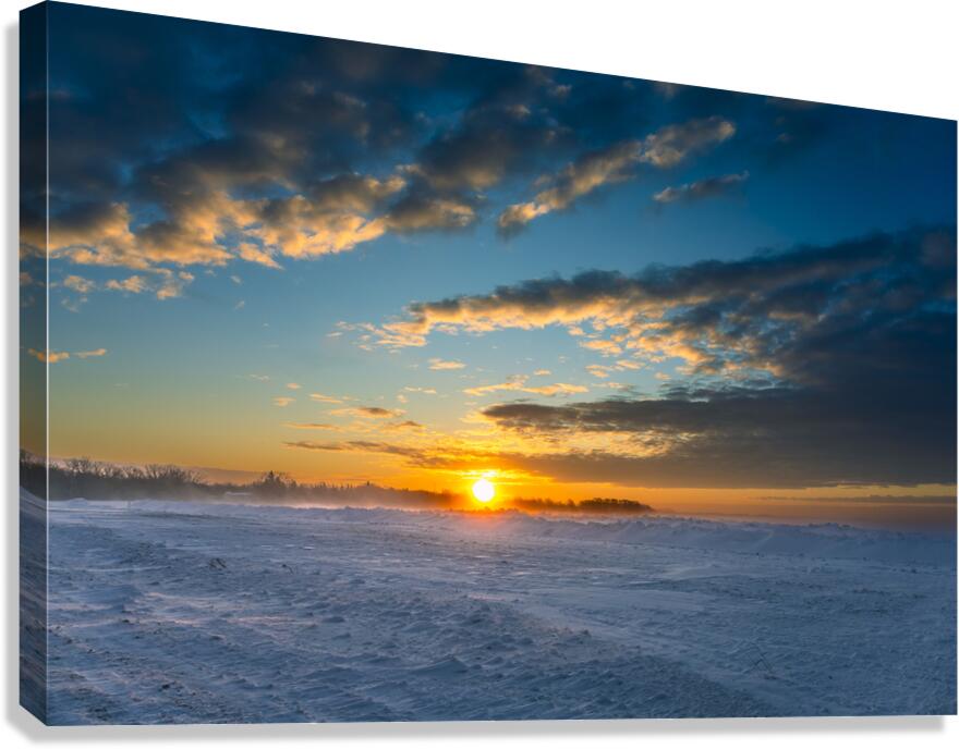 Winter Sunrise Canvas Print