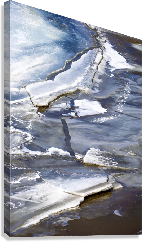 Cracked Ice Canvas Print