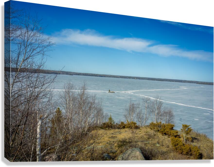 Island on West Hawk Lake Canvas Print