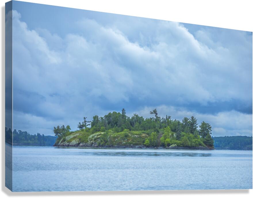 Island On Shoal Lake Canvas Print