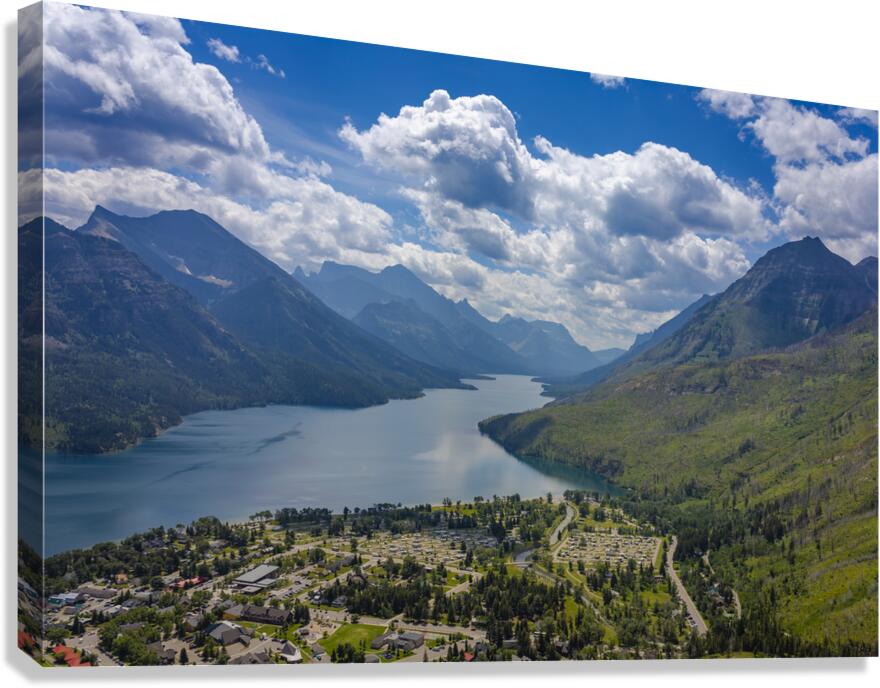 Overlooking Waterton Canvas Print