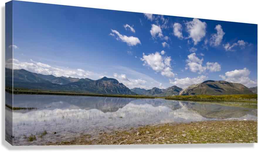 At the Base of the Rockies Canvas Print