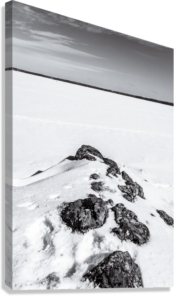 Winter Rock Ridge Canvas Print