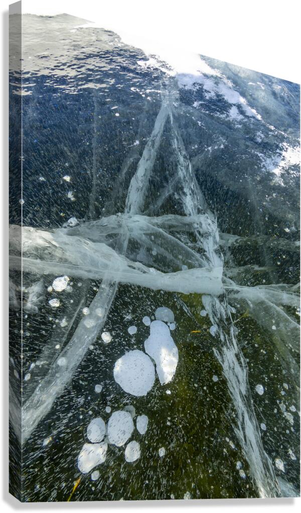 Frozen Fractures Canvas Print