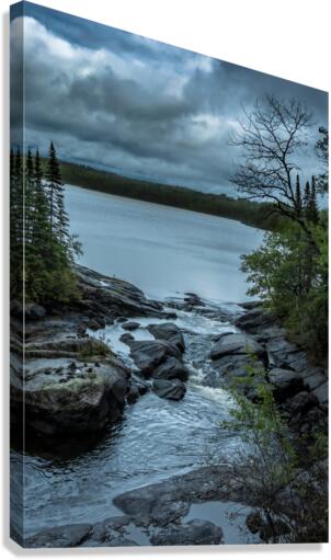 Tulabi Falls on a Rainy Day Canvas Print