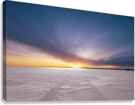 Tracking Sunrise Canvas Print