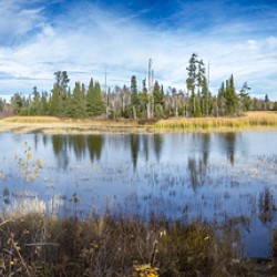 Horseshoe Bend Panorama at Pine Point Rapids