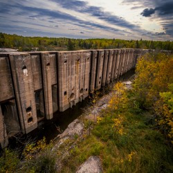 Dam Wall Into the Forest