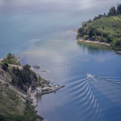 Boating on Waterton Lakes