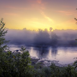 Foggy Sunrise on the Roseau River