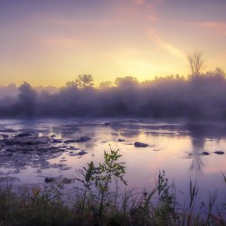 Foggy Sunrise on the Roseau River