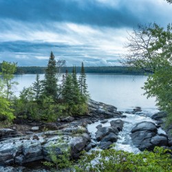 Tulabi Falls on a Cloudy Day