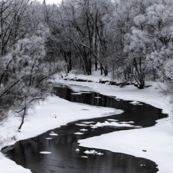 Spillway in Winterfog