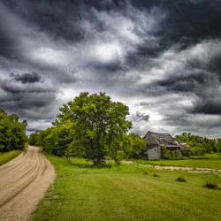 Old Barn on a Stormy Day